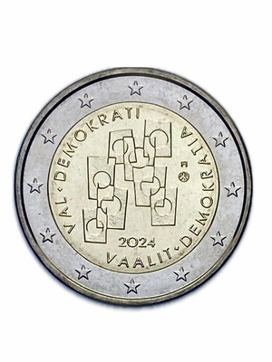 Finland 2 Euro 2024 UNC from Roll