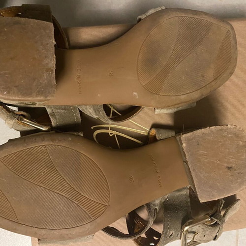 Alpe suede leather sandals used, in excellent condition