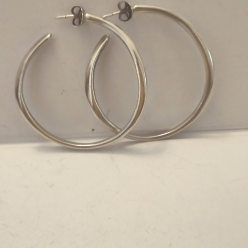 Onar silver 925 hoop earrings