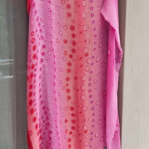 Pareo pink, like new, vibrant color