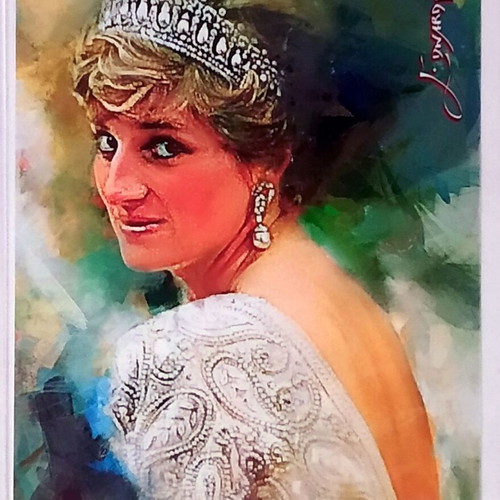 Princess Diana art cards pack of 2, new