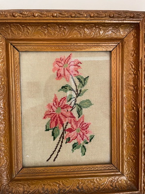 Embroidered painting like new 30x35
