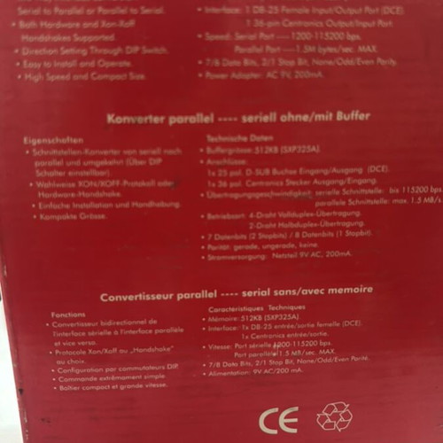 Computer parallel to serial port converter, collectible