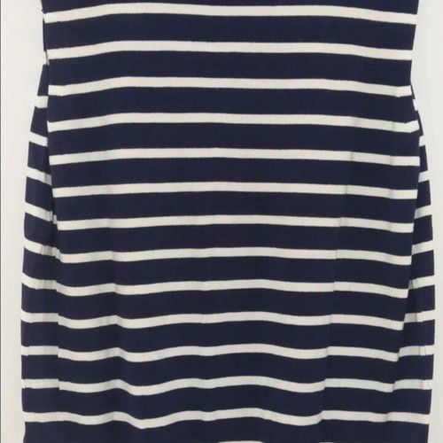 Zara sleeveless sweater new, soft, size L 40 12, white and blue