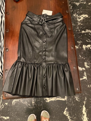 Faux leather skirt Bershka size S new with tags black