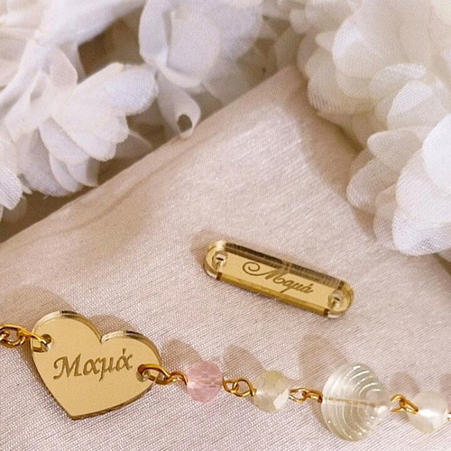 Handmade rosary bracelets for baptism or wedding, new