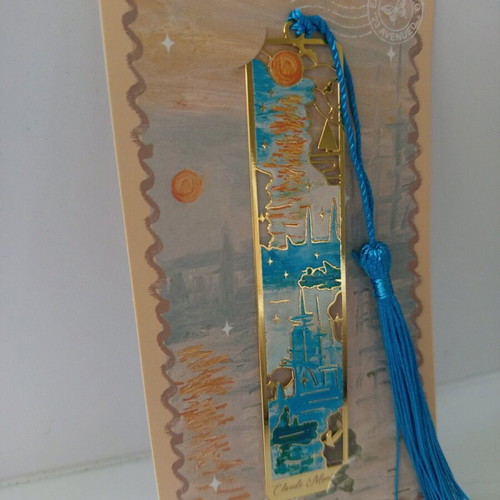 Claude Monet Sunrise Bookmark new