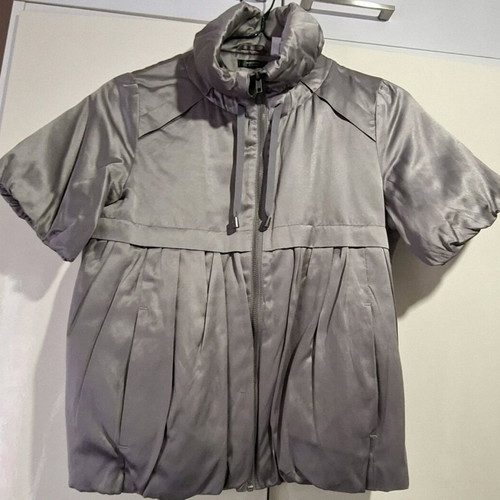 Ballon sleeveless jacket Laredoute used, gray silver