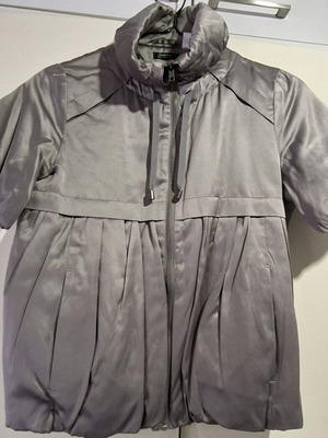 Ballon sleeveless jacket Laredoute used, gray silver