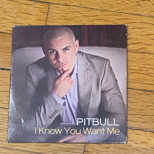 Pitbull I Know You Want Me rare promo CD single cardsleeve