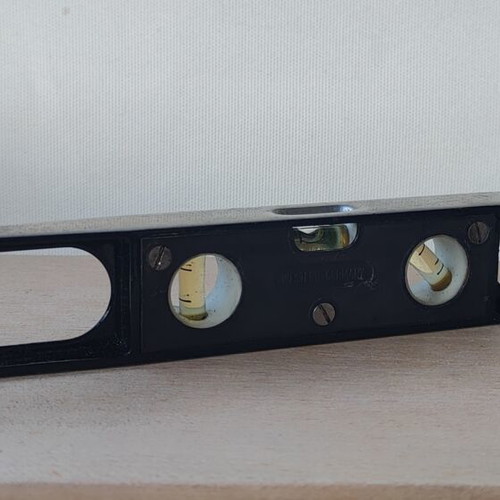 Vintage spirit level refurbished from West Germany, functional