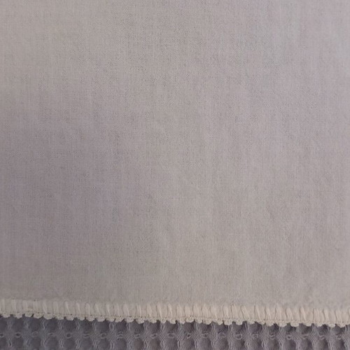 Cotton fabric pieces like new, 2 large and 1 small with crochet edge