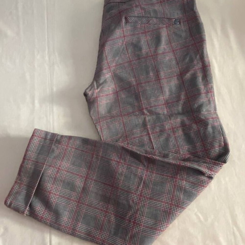Bovona plaid high-waist women's pants elegant like new, size 40