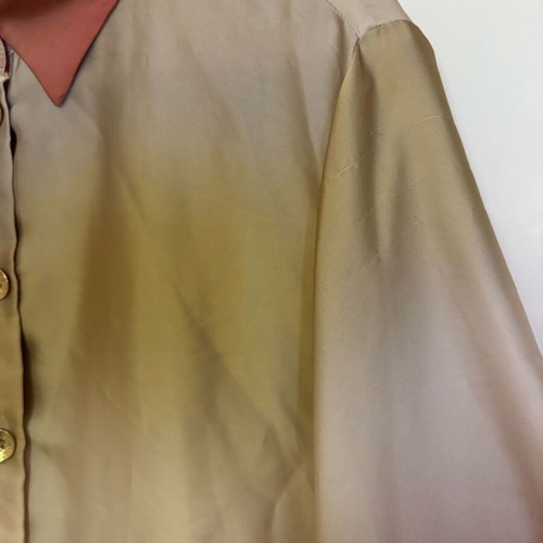 Zara ombré satin shirt like new, size M, sunset palette colors