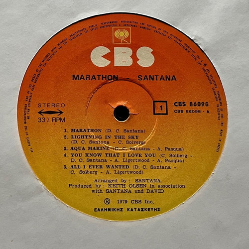 Carlos Santana "Marathon"
