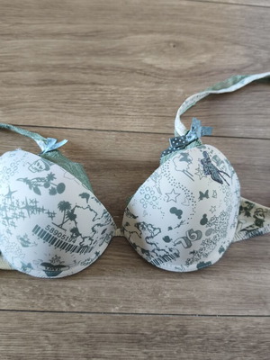 Belinda push up youth bra 75B like new, beige and green