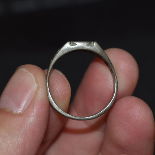 Vintage silver ring used, 925 silver, size 19