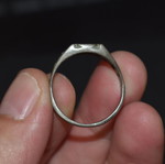 Vintage silver ring used, 925 silver, size 19