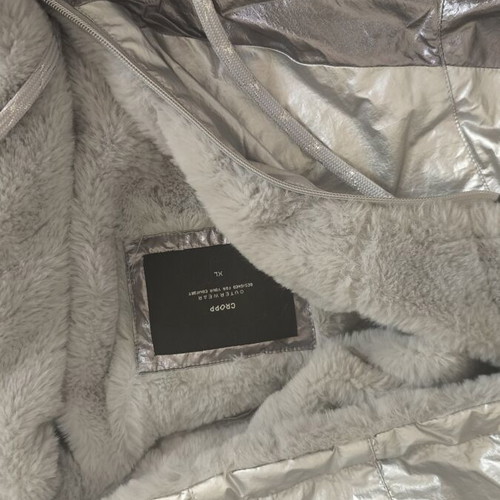 Hooded jacket with soft fur inside, like new, Cropp
