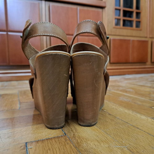 Antidoti Sara Zeppa Wooden Wedges Size 37 Like New