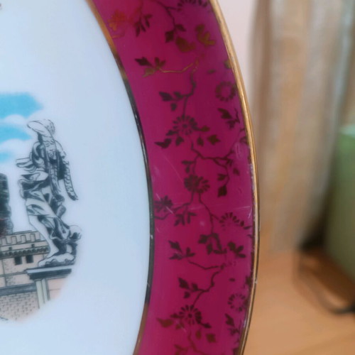 Vintage decorative plate Bavaria Germany Rome 25cm like new