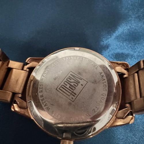 Visetti women's watch used, gold with blue dial