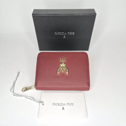 Patrizia Pepe wallet new, red genuine leather compact design