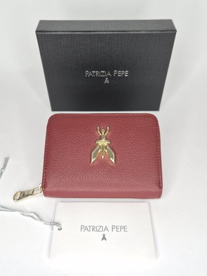 Patrizia Pepe wallet new, red genuine leather compact design