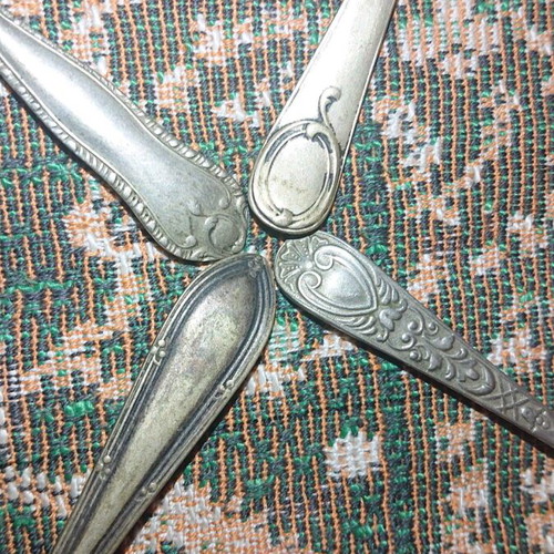 Old spoons used with markings