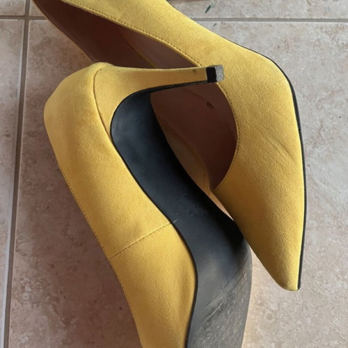 Zara heels used several times, size 40, yellow