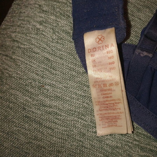 Dorina bra used, blue 80 D