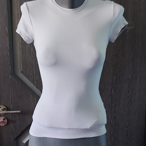 H&M women's tunic blouse light gray used, sizes XS to L