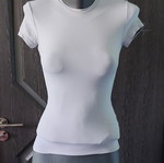 H&M women's tunic blouse light gray used, sizes XS to L