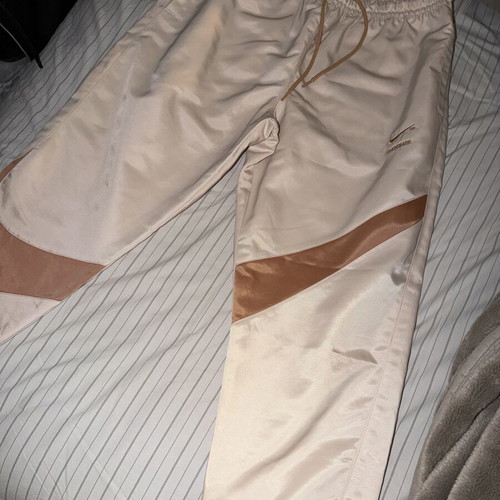 Nike Swoosh Pants like new, large, beige and brown