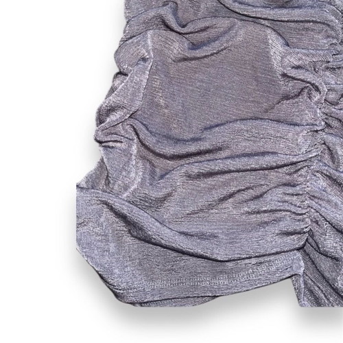 Mini Missguided shimmer strapless dress like new, grey silver, size M