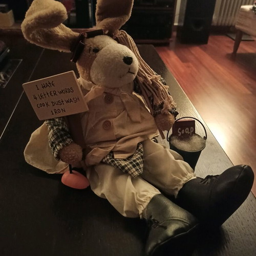 Decorative rabbit like new