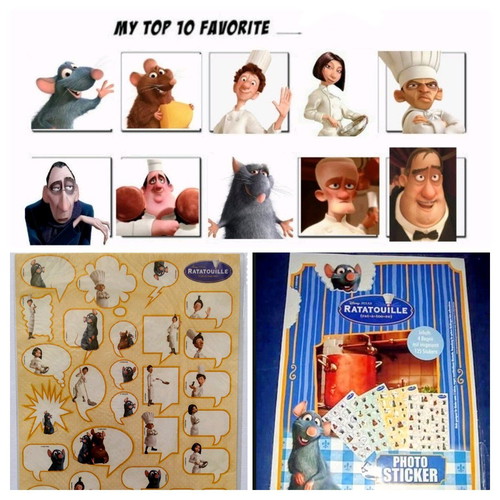 Ratatouille Disney/Pixar 125 photo stickers set new