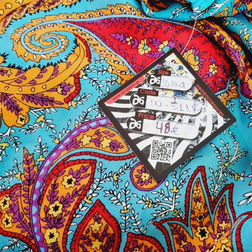 Long viscose dress one size new, multicolor Double Six
