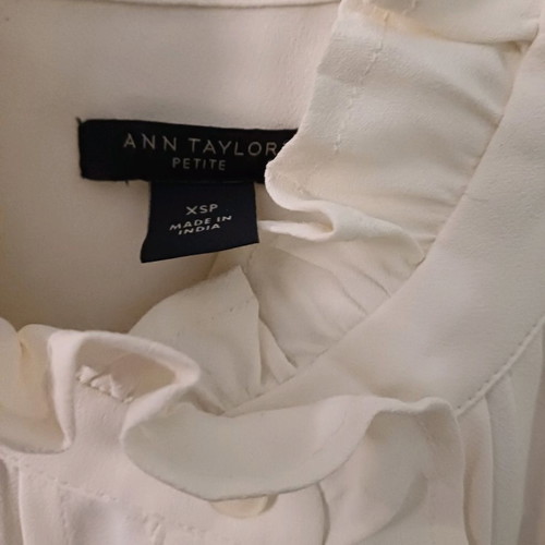 New Women's Sleeveless Shirt White Cream