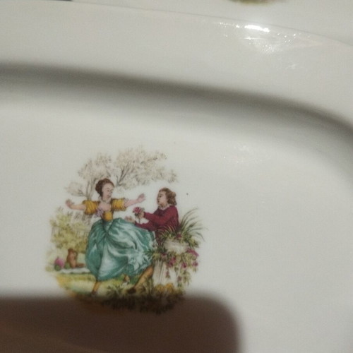 Porcelain ashtrays used, set of 2