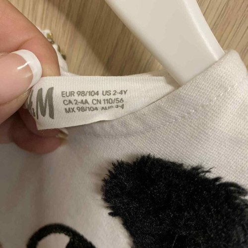 H&M dress for girl 3-4 years like new, black and white