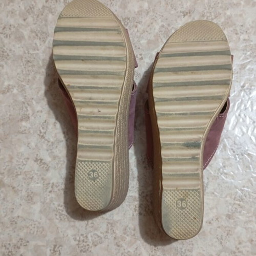 Platform sandals like new, size 36, pink