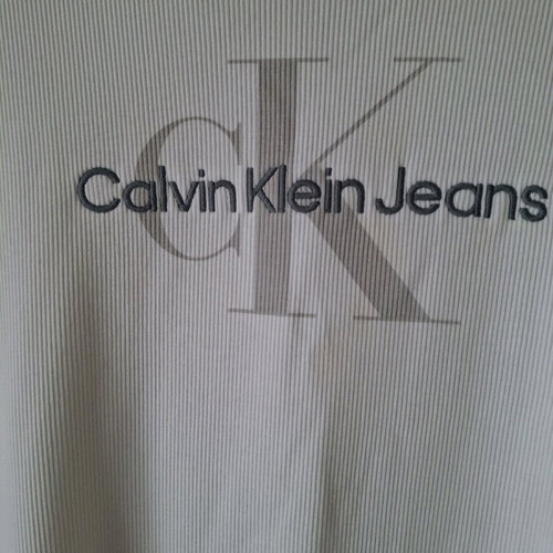 Calvin Klein women's dress white like new, size large