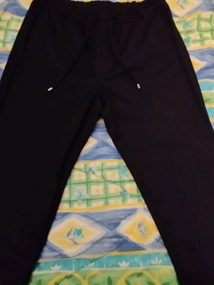 LCW men's black pants with elastic like new, size L