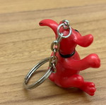 Red dog keychain used
