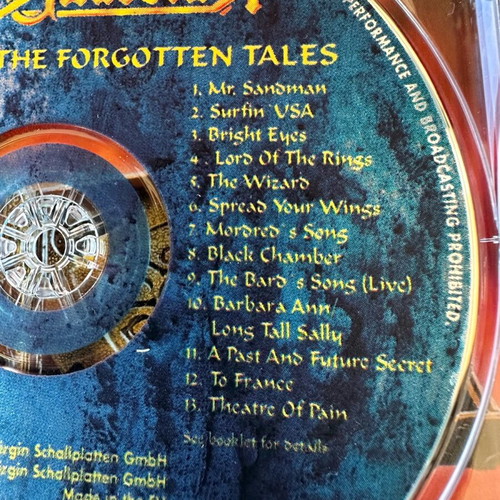 Blind Guardian The Forgotten Tales CD like new, metal