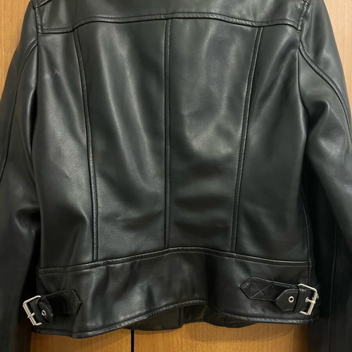 Zara black biker jacket like new, size M