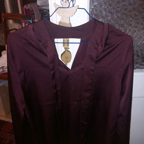 Paranoia satin blouse like new, size S, damask color