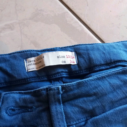 Blue Zara pants like new, age 13-14, size 164 cm