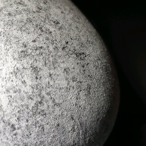 Handmade modern vase with sandy texture in gray shades new